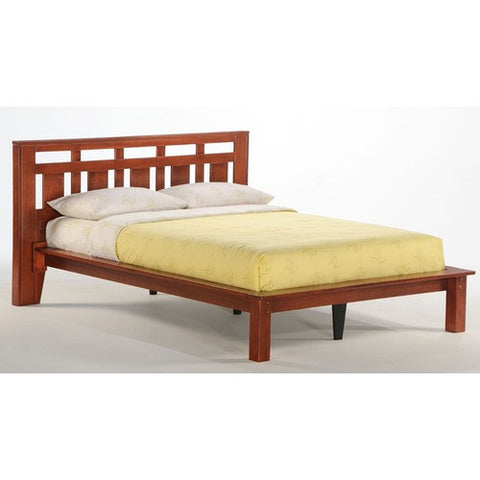 Spices Bedroom Carmel Bed in Cherry by Night & Day | Carmel Bed Series in Cherry