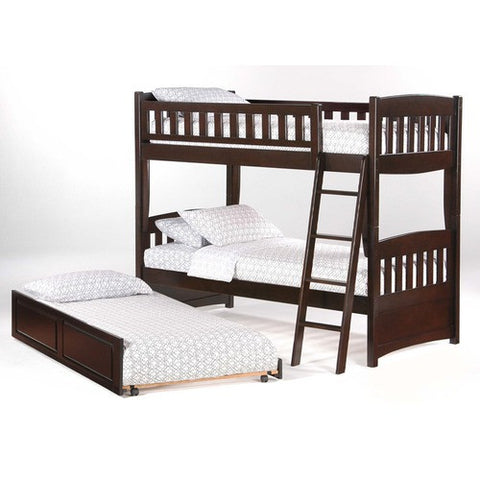 Cinnamon Twin Bunk Bed in Dark Chocolate by Night & Day | PBH-CIN-CHO / PBR-CIN-CHO / PBS-CIN-CHO