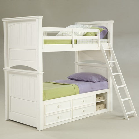 Summer Breeze Bunk Bed in Distressed Simple White by Legacy Classic Furniture | 481-8130C