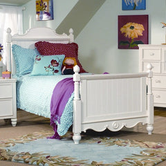 Summer Breeze Scroll Top Low Poster Bed by Legacy Classic Furniture | 481-4103C / 481-4104C
