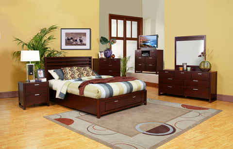 Camarillo Cal. King Storage Platform Bed by Alpine Furniture | TA-07 CK