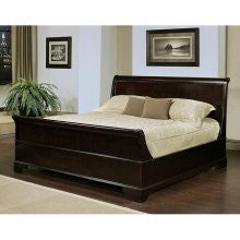 Kingston Espresso Sleigh King-size Bed