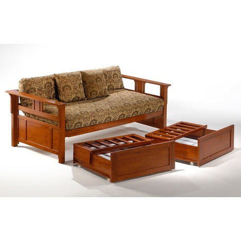Teddy Roosevelt Daybed Room Set in Cherry by Night & Day | DBP-TER-CH / DBA-TER-CH / DBR-TER-CH