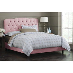 Tufted Arch Bed in Wood Rose by Skyline Furniture | 74XBED (Wood Rose)