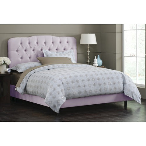 Tufted Arch bed in Lilac by Skyline Furniture | 74XBED (Lilac)