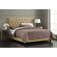 Tufted Bed in Velvet Honey by Skyline Furniture | 54XBED (Velvet Honey)
