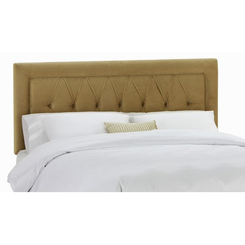 Tufted Border Headboard in Velvet Honey by Skyline Furniture | 64XX (Velvet Honey)