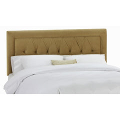 Tufted Border Headboard in Velvet Honey by Skyline Furniture | 64XX (Velvet Honey)