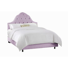 Tufted High Arch Bed in Lilac by Skyline Furniture | 86XBED (Lilac)