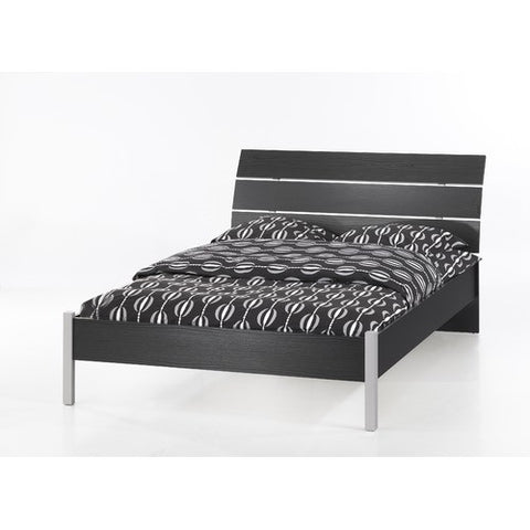 San Francisco Bed in Black Woodgrain by Tvilum | 76161