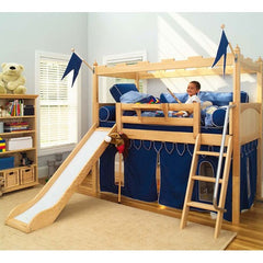 Twin Castle Bed with Slide by Maxtrix Kids | Camelot 5 / Camelot 7