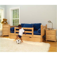 Twin Daybed with Safety Rails & Trundle Kids Bed by Maxtrix Kids | 1000X