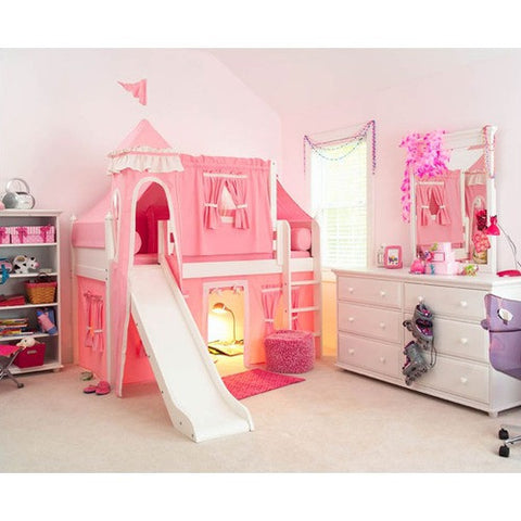 Twin Low Loft Castle Bed by Maxtrix Kids | Maxtrix Castle Low Loft Series