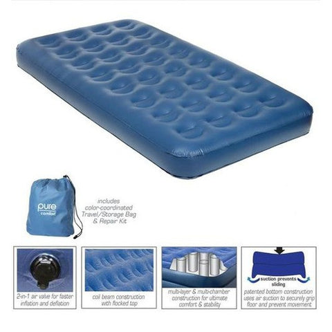 Twin Low Profile PVC Air Bed by Pure Comfort | 6005TLB