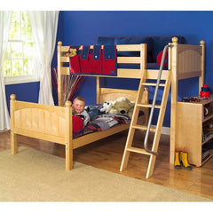 Twin Parallel & L - Shaped Bunk Bed with Dresser by Maxtrix Kids | Maxtrix Bedroom Series