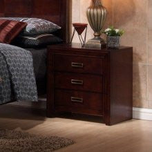 New Spec Inc Otago Nightstand in Dark Oak 517004BN