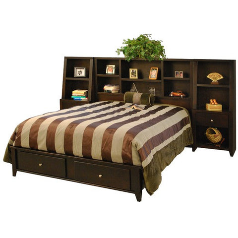 Urban Loft Bed in Mocha by Legends Furniture | UL710.MOC / UL711.MOC / UL7112.MOC