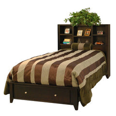 Urban Loft Twin Bookcase Headboard in Mocha by Legends Furniture | UL-7120