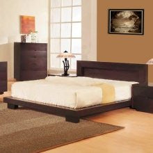 DG Casa 4150-Q-WEN Bliss Series Queen Size Bed in