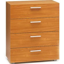 Loft Collection 4-Drawer Chest, Light Cherry