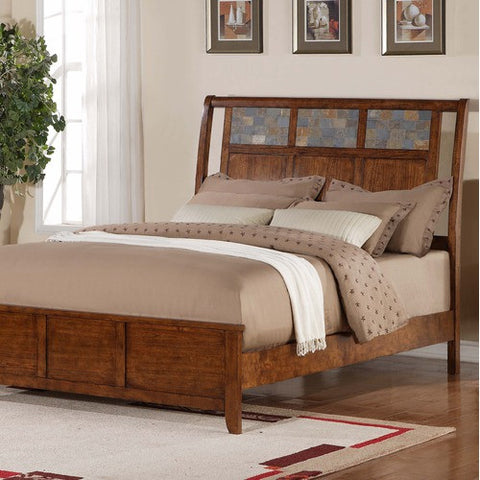 Carlisle Mosaic Panel Bed Headboard in Newcastle Caramel by Vantage Fine Furniture | 77V76290Q1 / 77V76290K1