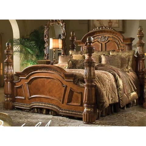 Villa Valencia Poster Bed in Chestnut by AICO | 72015 / 72025 / 7203X