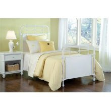 Kensington King Bed Set in White - Hillsdale Furniture 1708BKR