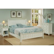 Home Styles Arts & Crafts 3 Piece Bedroom Set in White