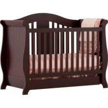 Vittoria Espresso 3-in-1 Fixed Side Convertible Crib