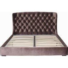 Abbyson Living Trenton Tufted Bed in Dark Brown Size: Eastern King