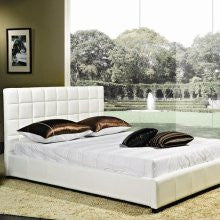 Abbyson Living Grace Bi-cast Leather Bed in White Size: Full