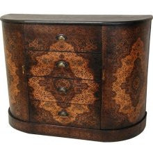 Oriental Furniture LT-4CAB Olde-Worlde European Four Drawer Credenza