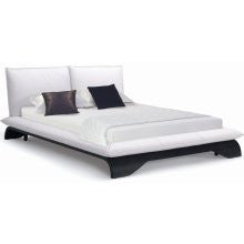 Cheryl Full Leather Bed in White Snow - New Spec