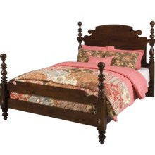 Homecoming Vintage Maple Queen Size Cannonball Bed by Kincaid Furniture