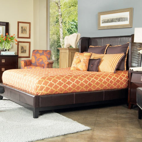 Marlowe Shelter Bed in Chocolate Bonded Leather by angelo:HOME | 4B26LX