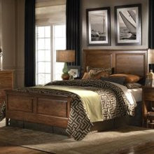 Kincaid Furniture Cherry Park Wood Panel Bed Queen Cherry