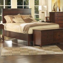 Somerton Enchantment Panel Bed in Natural Walnut