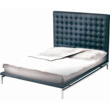 Bentley High Back Bed Nuevo Color: Black, Size: Queen