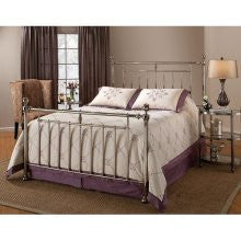 Hillsdale Furniture 1251BQR Holland Shiny Nickel Queen Complete Bed