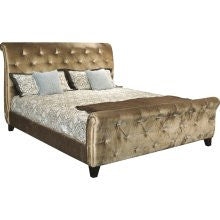 Ty Pennington Queen Sleigh Bed Upholstered
