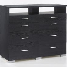 Tvilum Vancouver Bedroom TV Dresser in Black Woodgrain