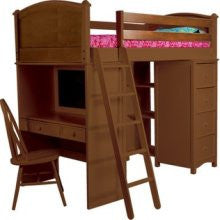 Bolton Furniture Cooley SSS Twin Loft Bed - 4 Finish Options!