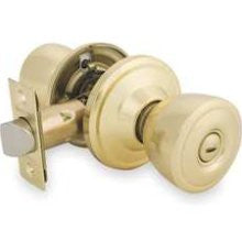 Master Lock TPC0303 Knob Lockset Tulip Bed/Bath Bright Brass