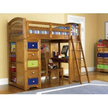 Bearrific Loft Drawer and Desk Bunk Bed - Pulaski Furniture