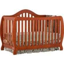 Stork Craft Monza 2-in 1 Fixed Side Convertible Crib in Cognac
