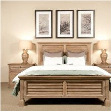 Orient Express Furniture Eden Traditions Bedroom Set in Distressed Stone Wash