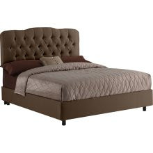 Skyline Furniture Tufted Upholstered Twin Bed 740BEDSHCHOC
