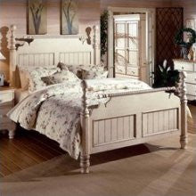 Hillsdale Furniture 1172BKR - Beds - Hillsdale Wilshire Post Bed - King - Antique White