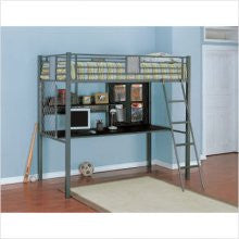 Charcoal / Chrome Loft Bed
