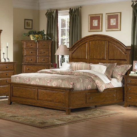 Pilgrimage Panel Bed in Rich Tobacco by kathy ireland Home by Vaughan | G5200-25 / G5200-26